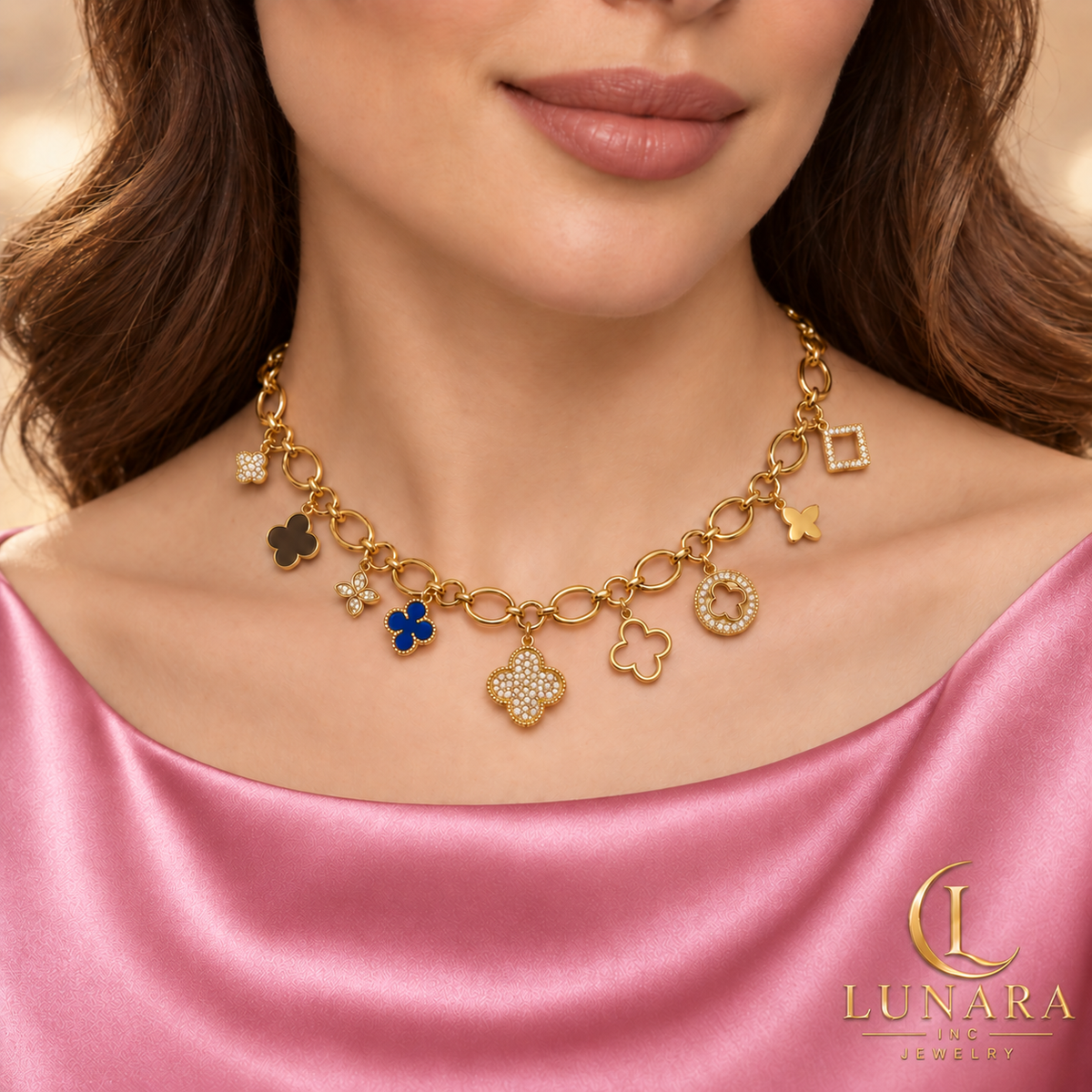 Golden Garden Charm Necklace