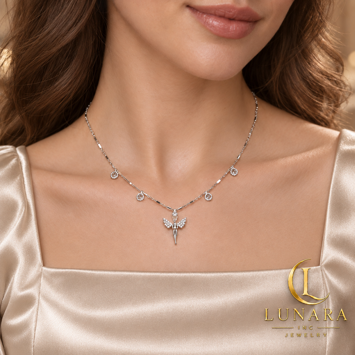 Angel of Light Silver Necklace