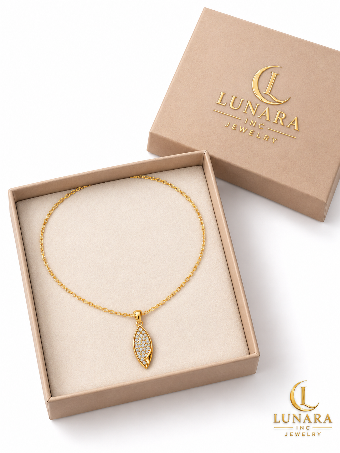 Golden Leaf Sparkle Chain