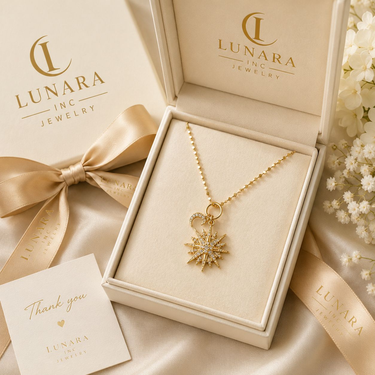 Lunara Celestial Moon & Star Necklace