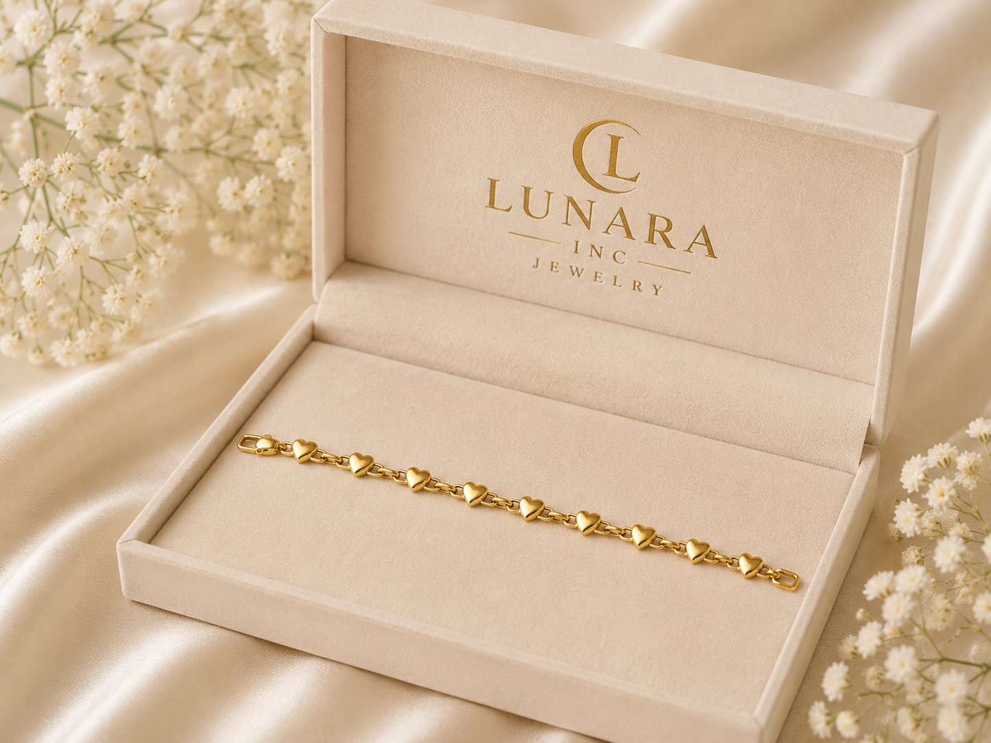Golden Hearts Bracelet