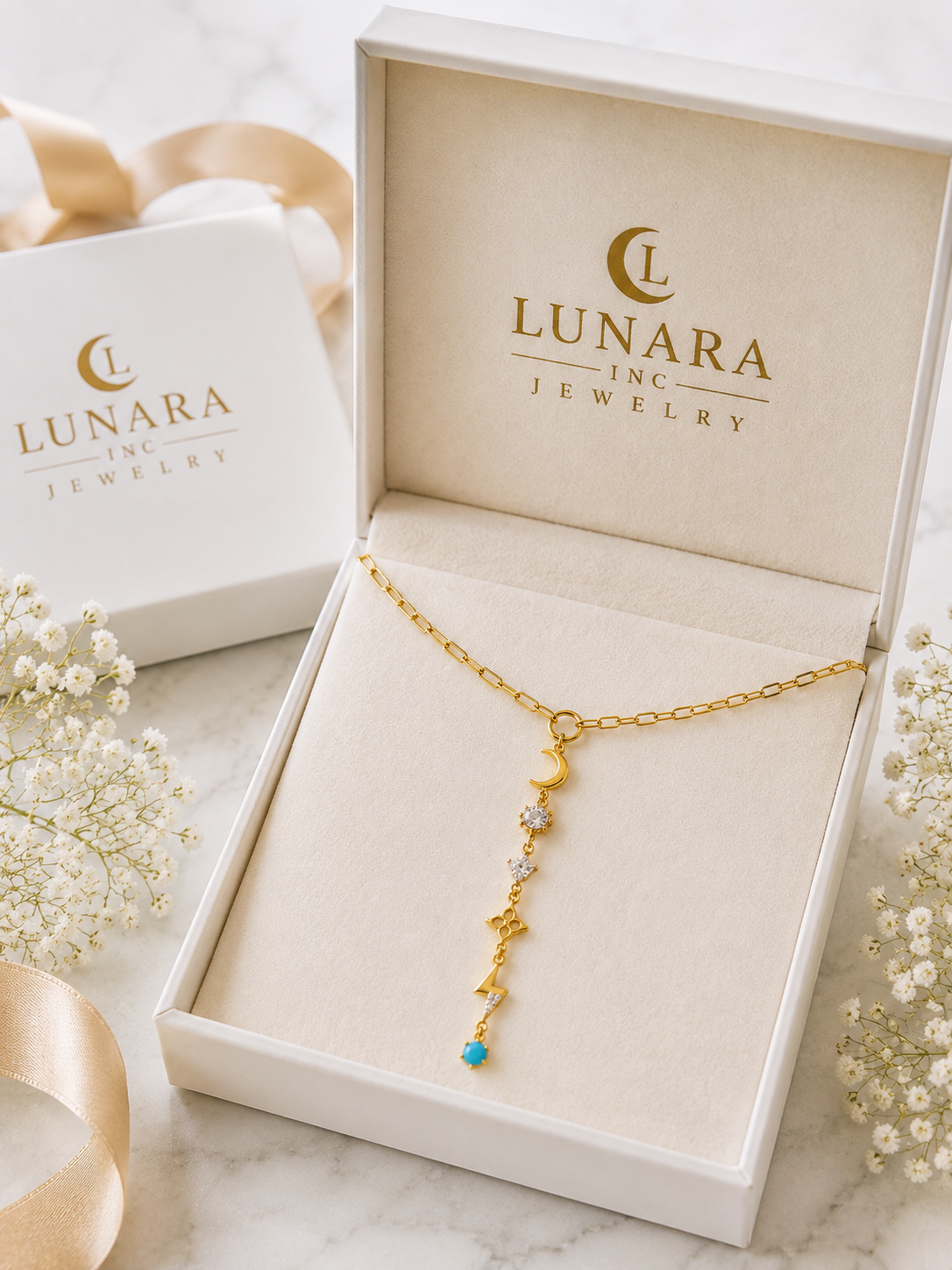 Lunara Celestial Charm Choker
