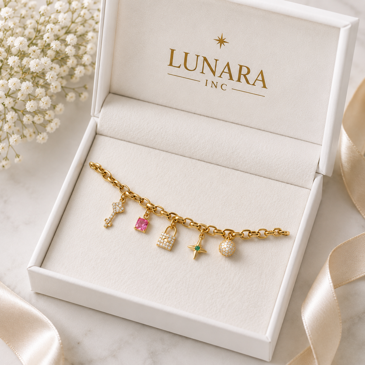 Lucky Charm Link Bracelet