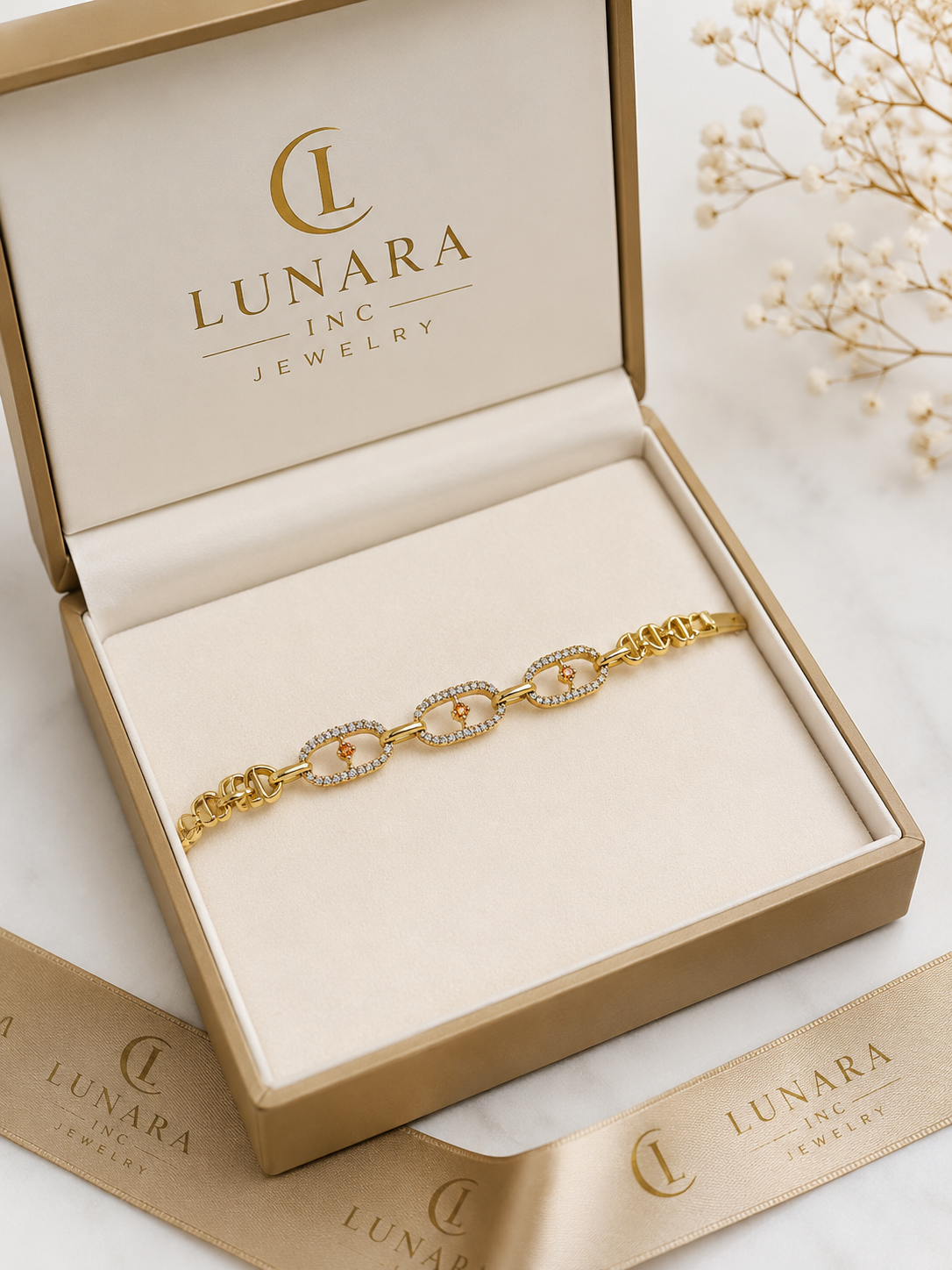Aurora Crystal Link Bracelet