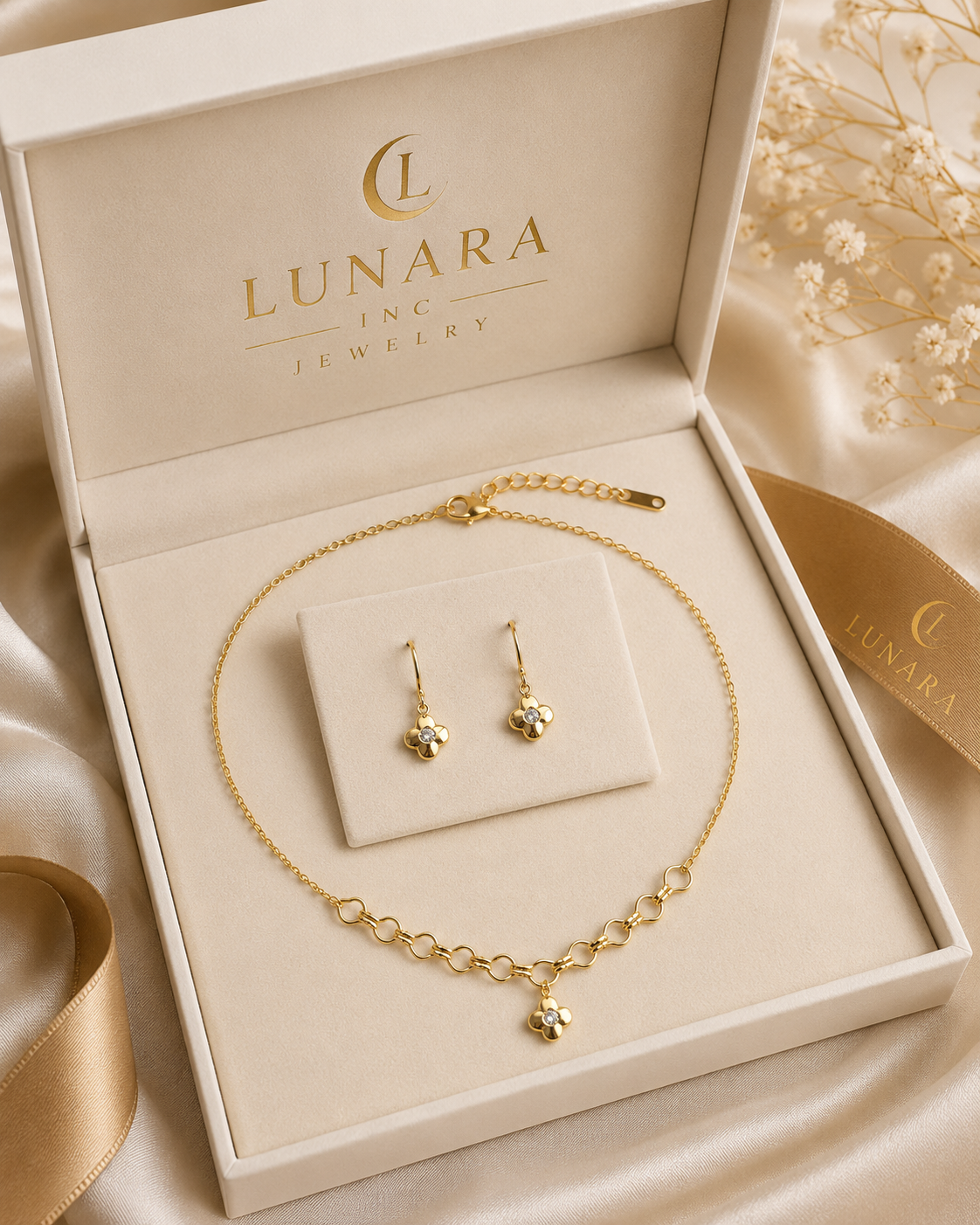 Luna Clover Jewelry Set