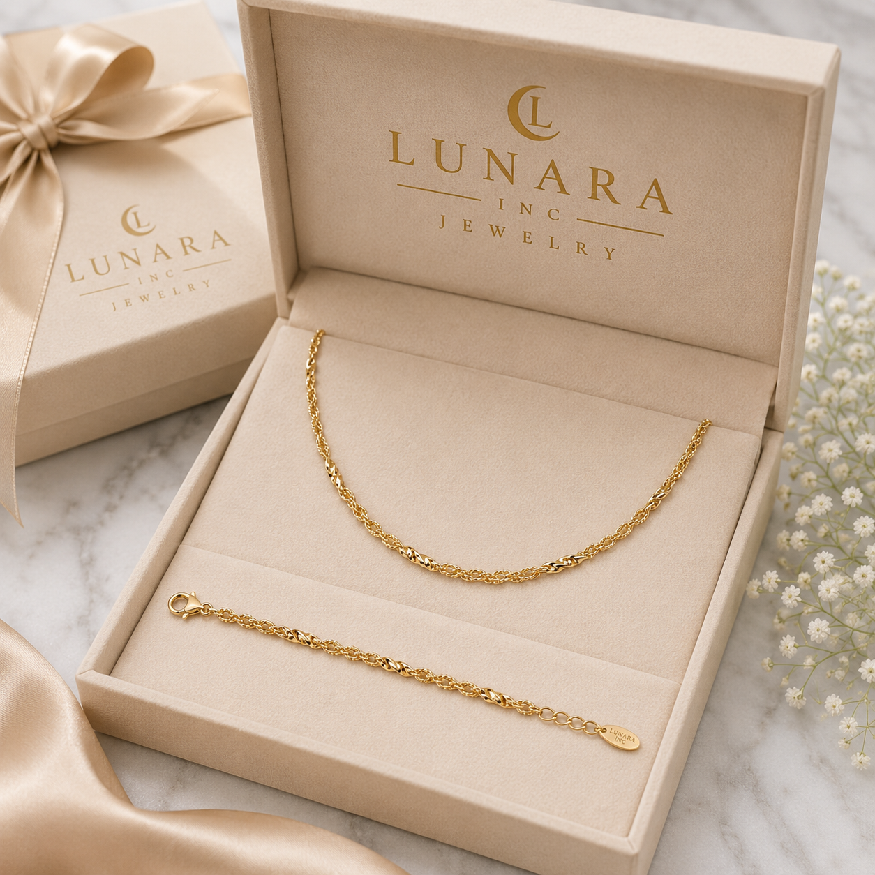Twisted Sparkle Jewelry Set