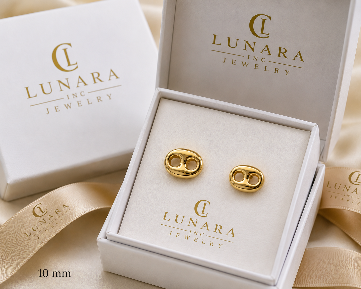 Infinity Link Stud Earrings