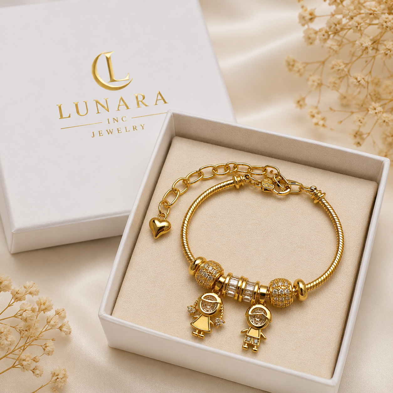 Lunara Family Charm Bracelet