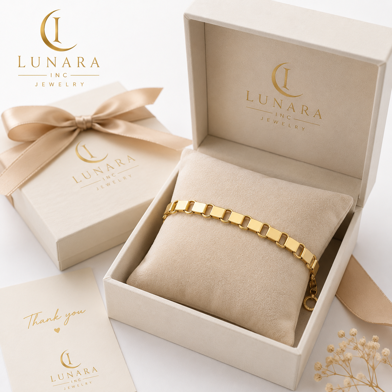 Lunara Radiant Circle Link Bracelet