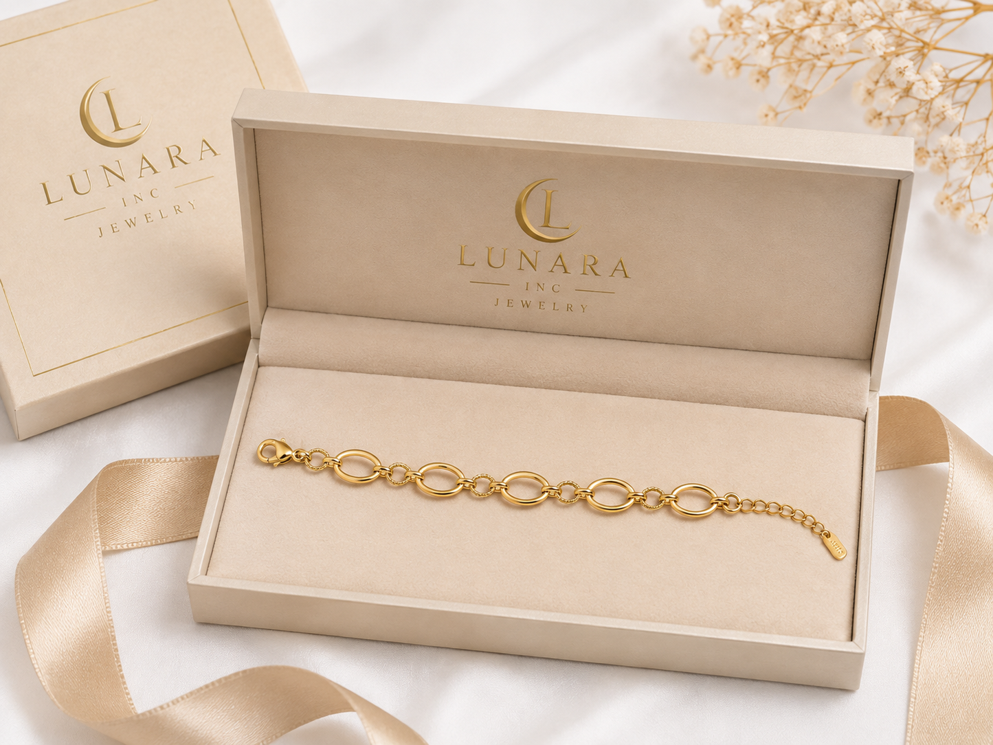 Gold Filled Oval Link Bracelet