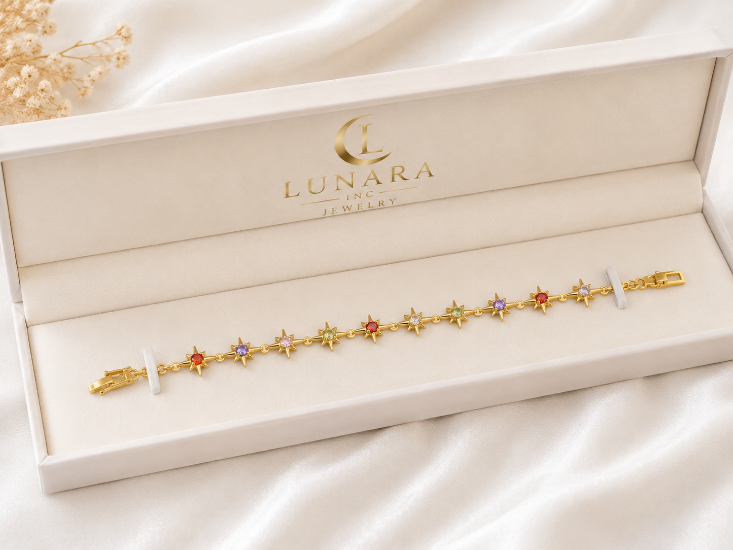 Celestial Star Gem Bracelet