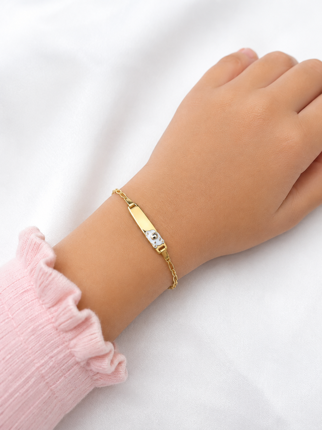 Little Bear Kids ID Gold Bracelet 🧸✨