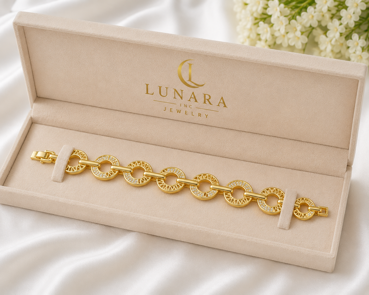Lunara Radiant Circle Zirconia Bracelet
