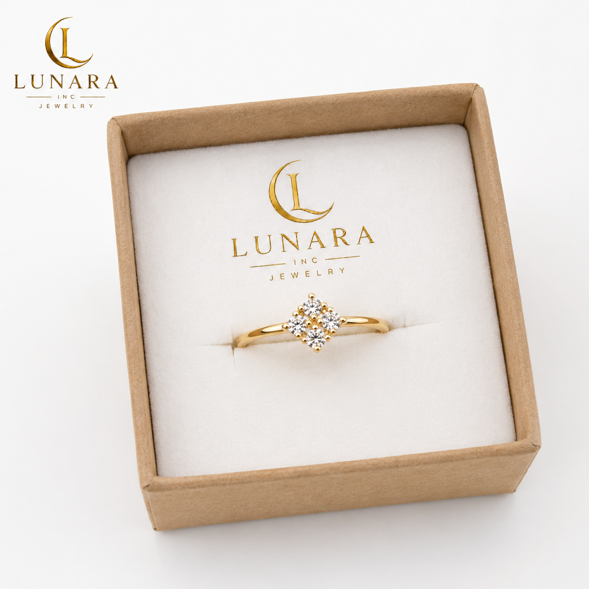 ✨ Four Stone Zirconia Ring