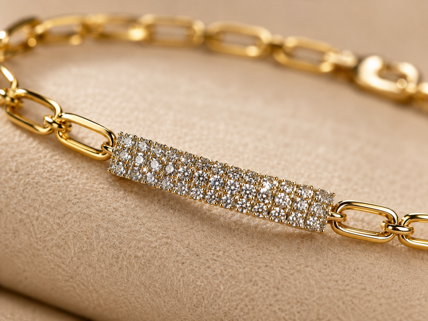 Lunara Diamond Bar Bracelet