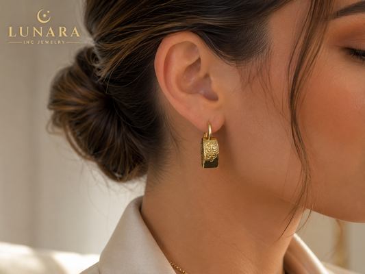 Golden Arabesque Earrings