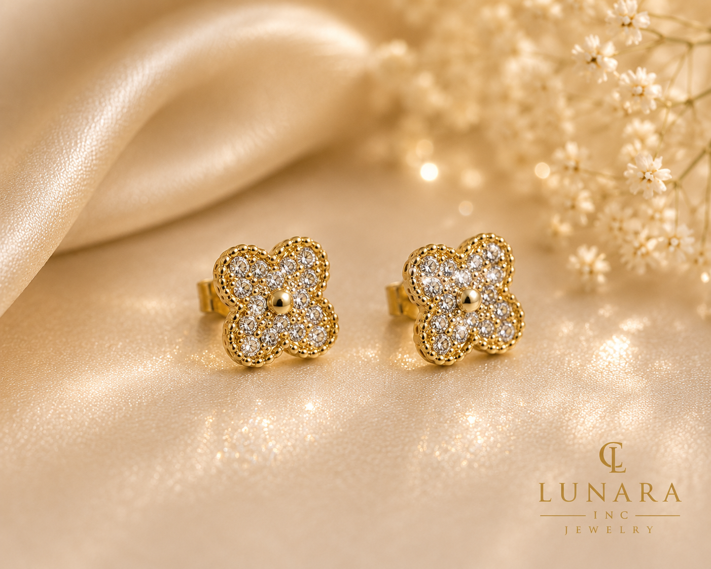 Lunara Gardenia Luxe Earrings
