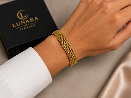 Milanese Mesh Bracelet – Gold