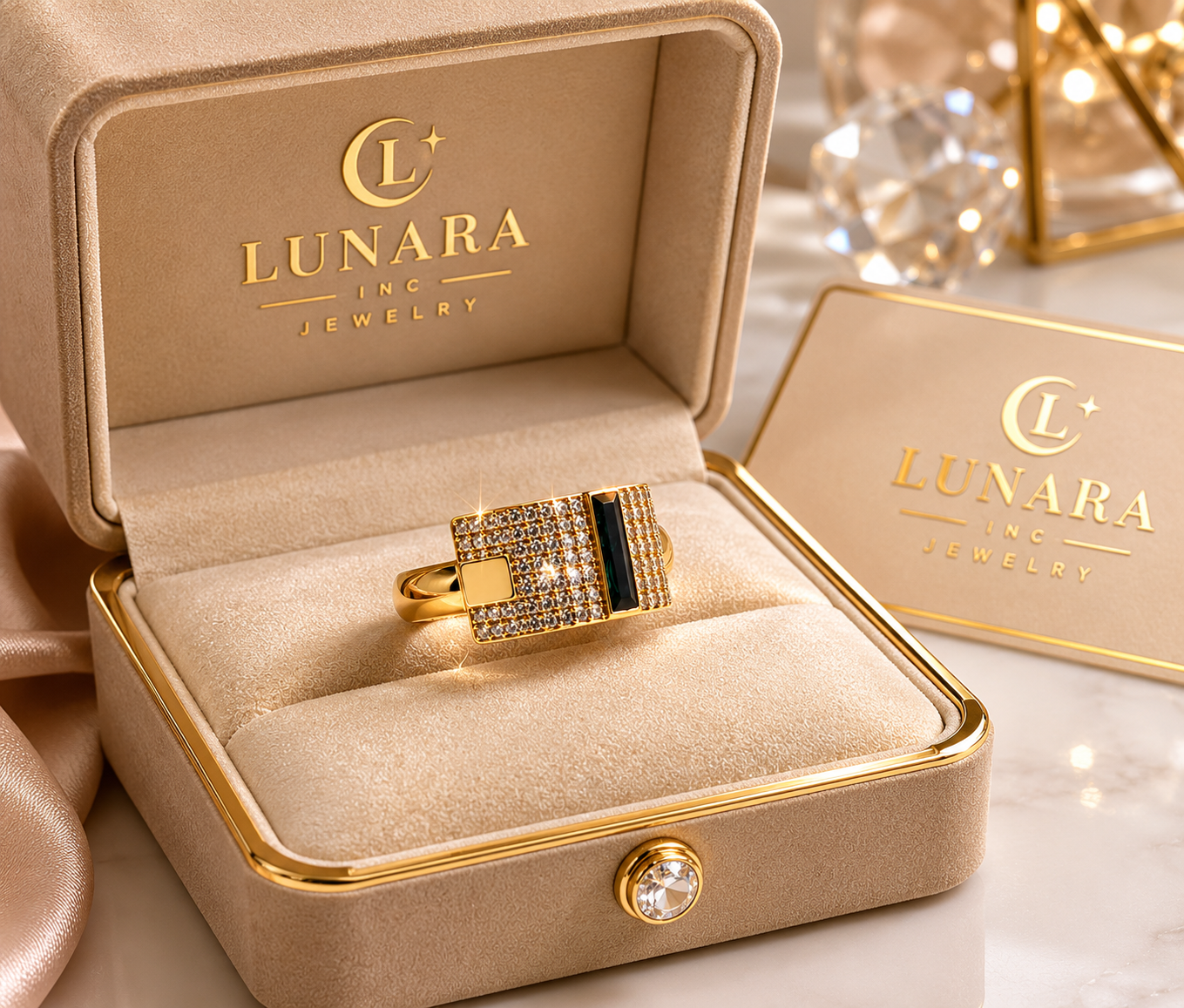 Lunara Emerald Royale Ring