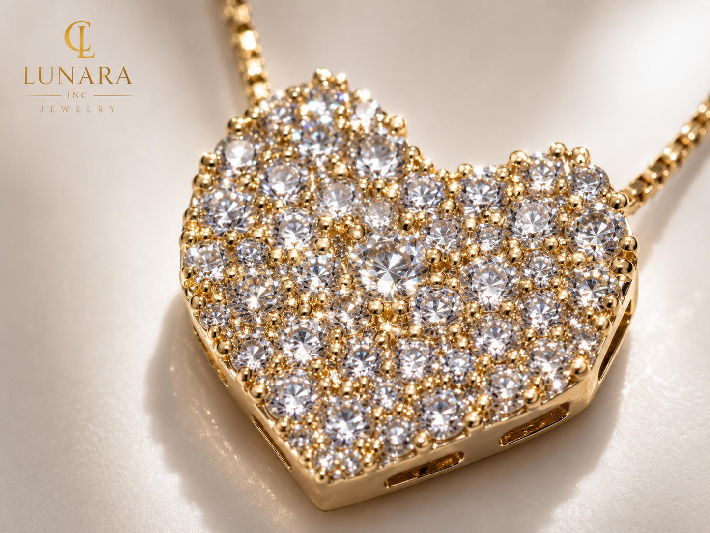 Lunara Celeste Heart Necklace