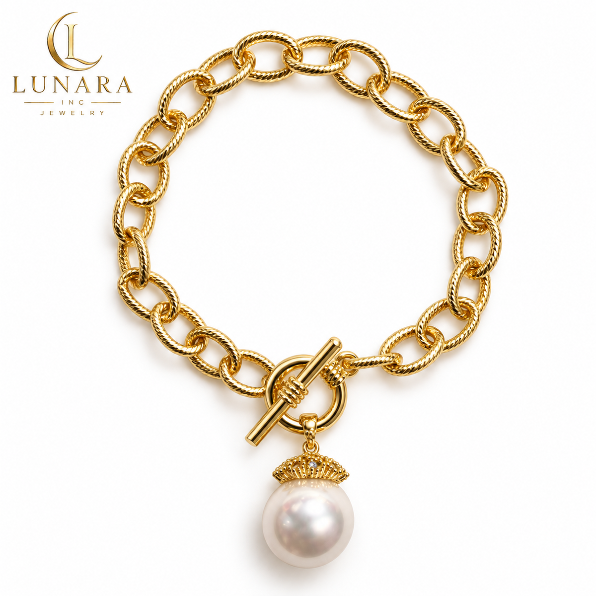 Majestic Pearl Toggle Bracelet