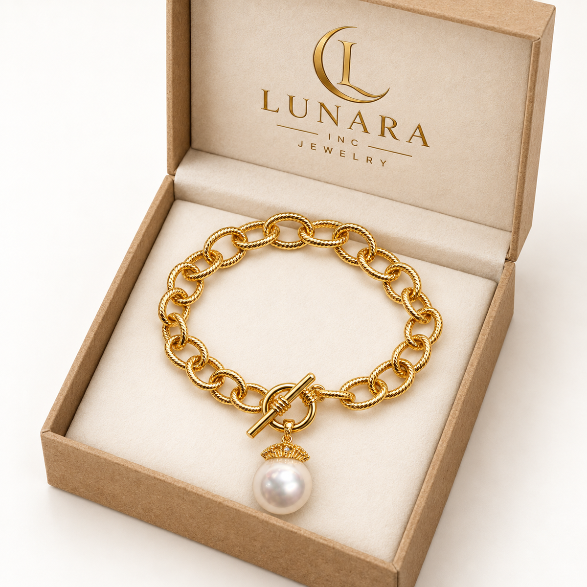 Majestic Pearl Toggle Bracelet