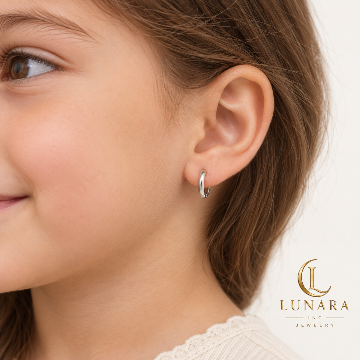 Classic Silver Huggie Hoop Earrings
