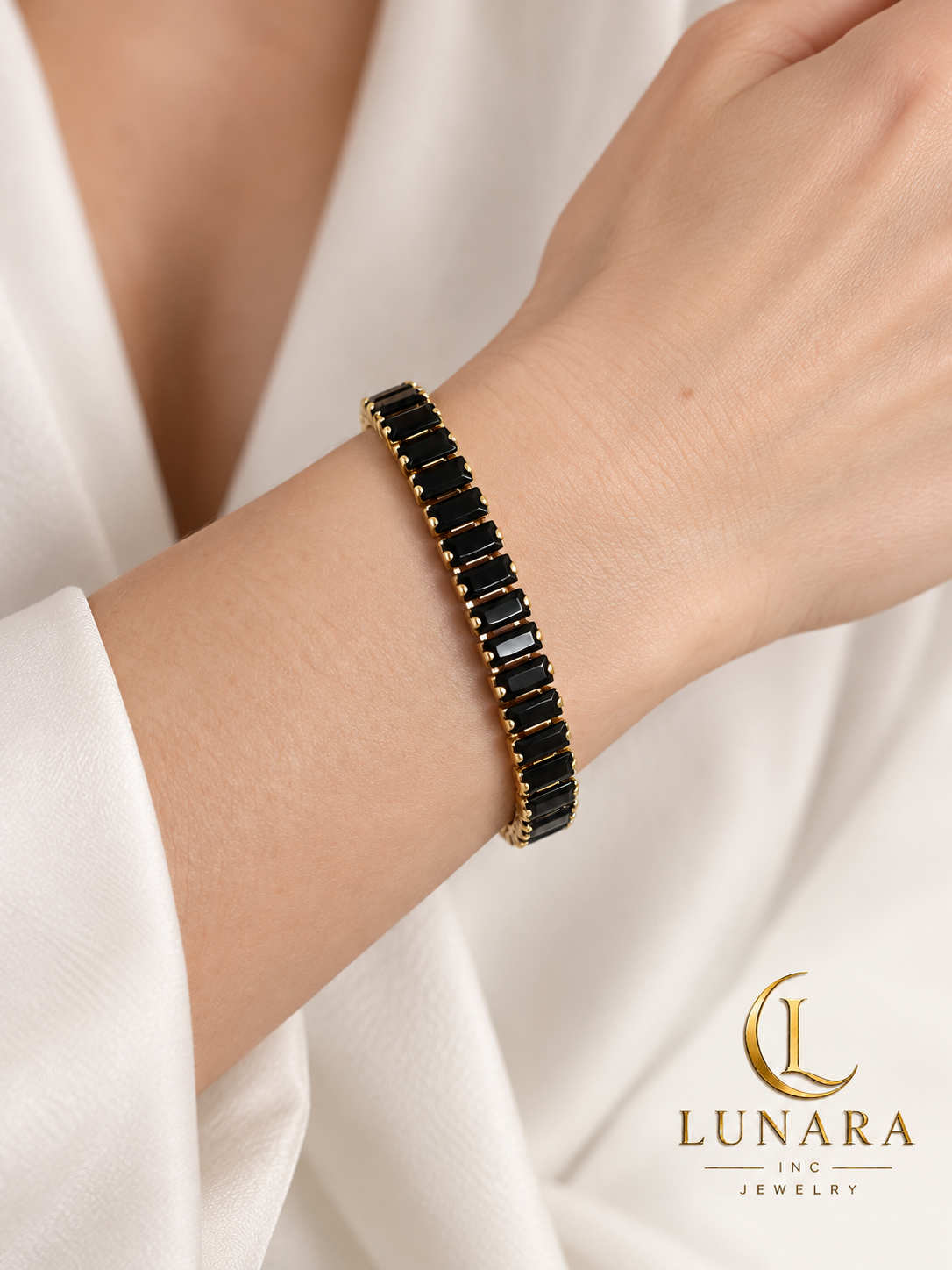 Multicolor Baguette Tennis Bracelet