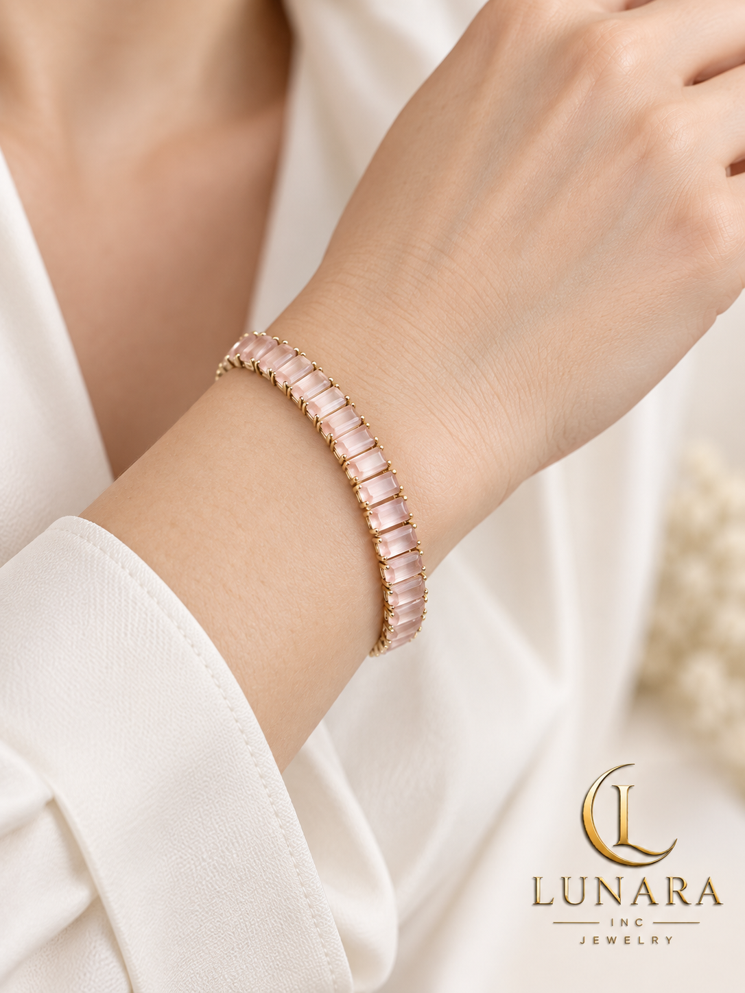 Multicolor Baguette Tennis Bracelet