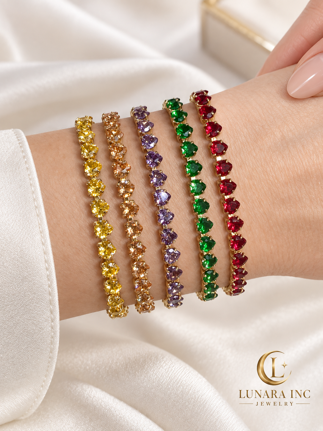 Radiant Hearts Bracelet