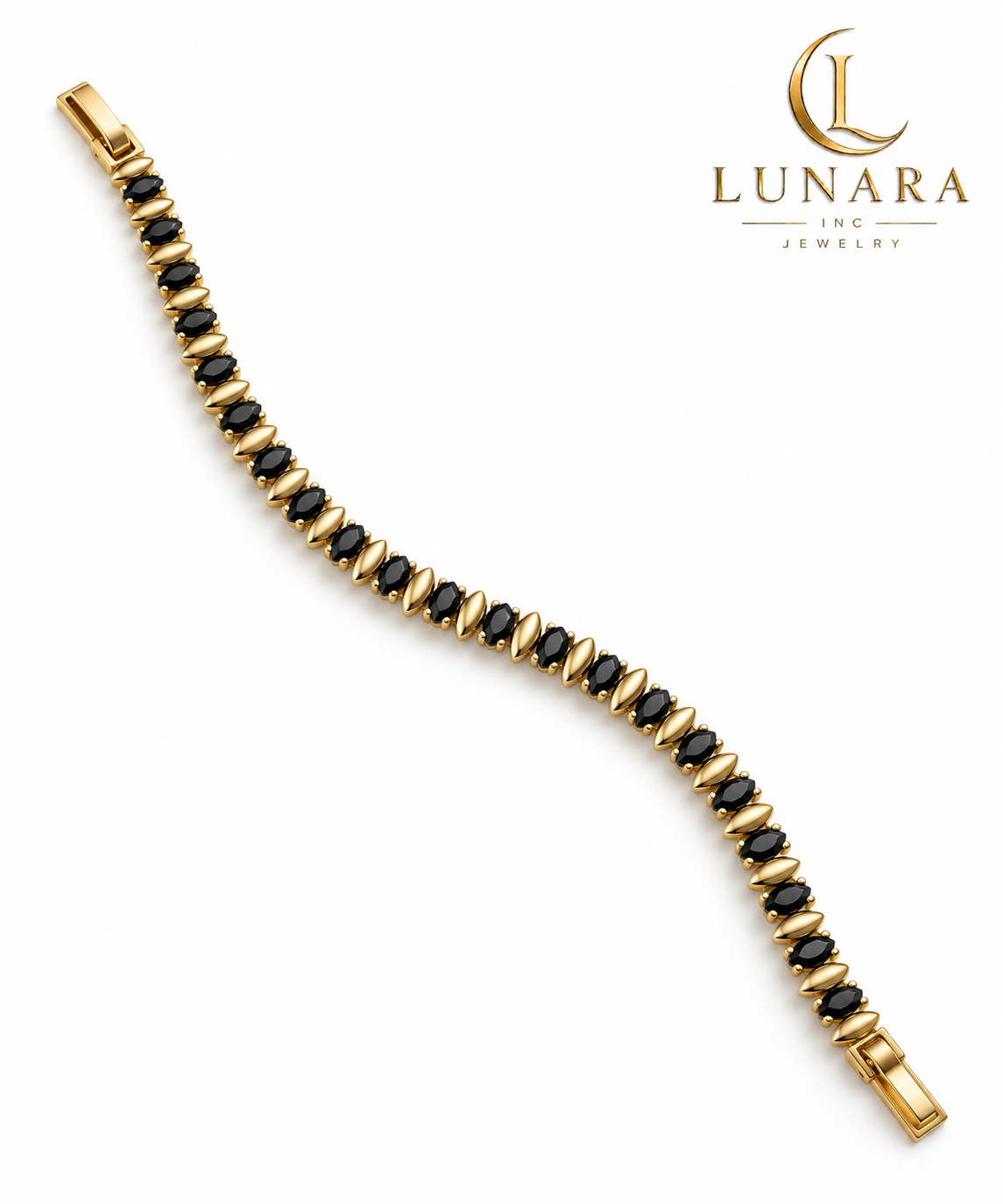 Black Marquise Elegance Bracelet