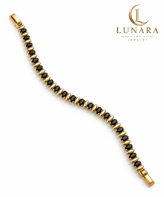 Black Marquise Elegance Bracelet