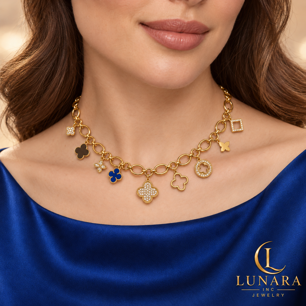 Golden Garden Charm Necklace