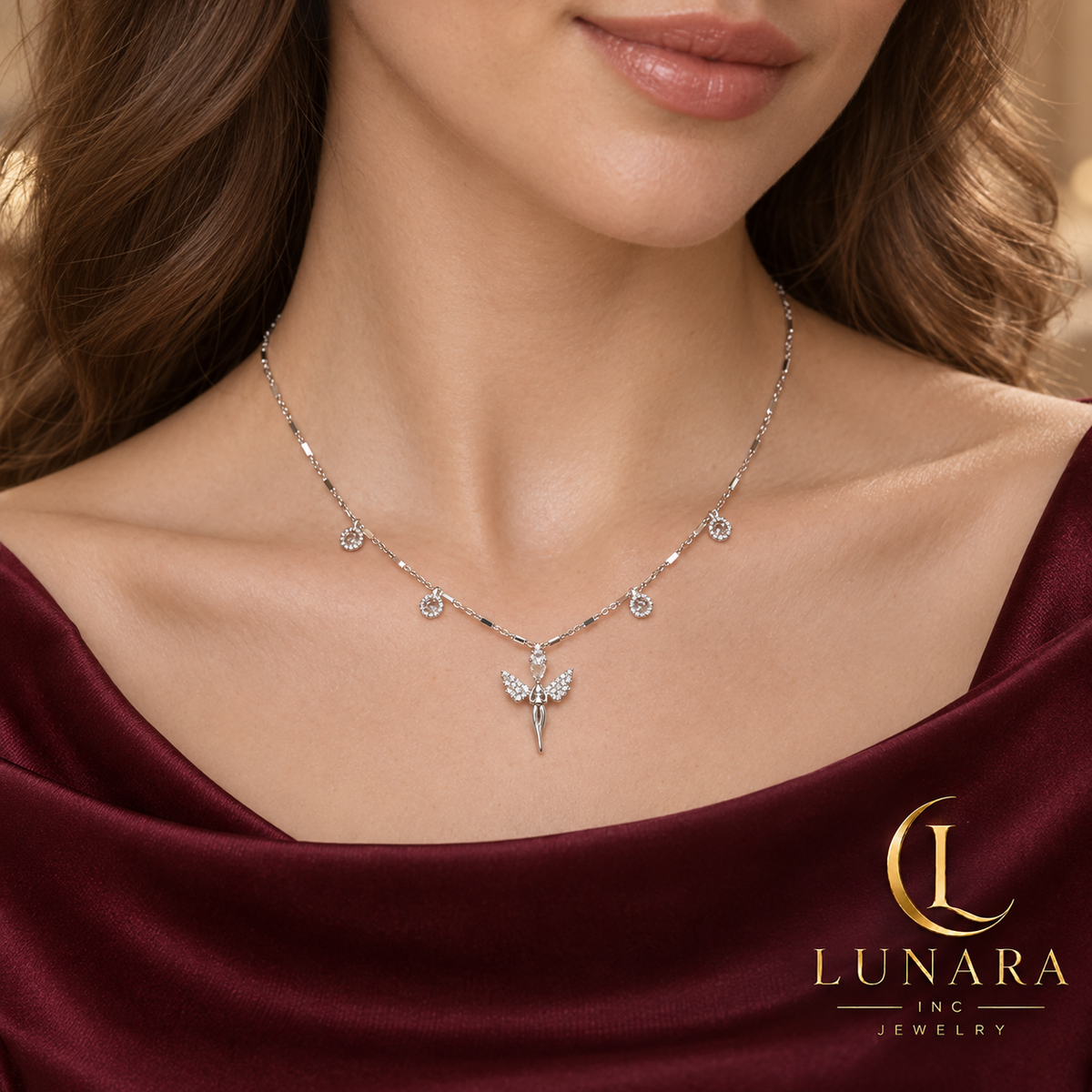 Angel of Light Silver Necklace