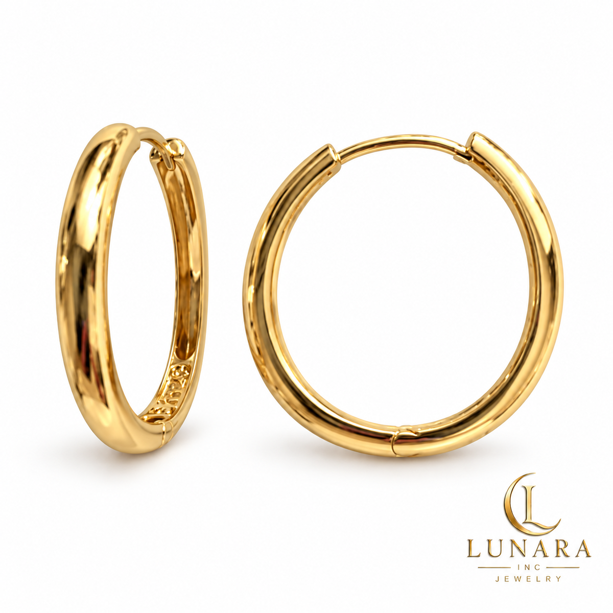 Classic Slim Oval Hoop Earrings