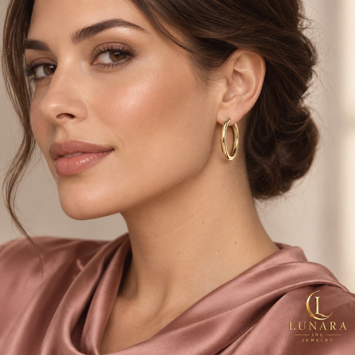 Classic Slim Oval Hoop Earrings