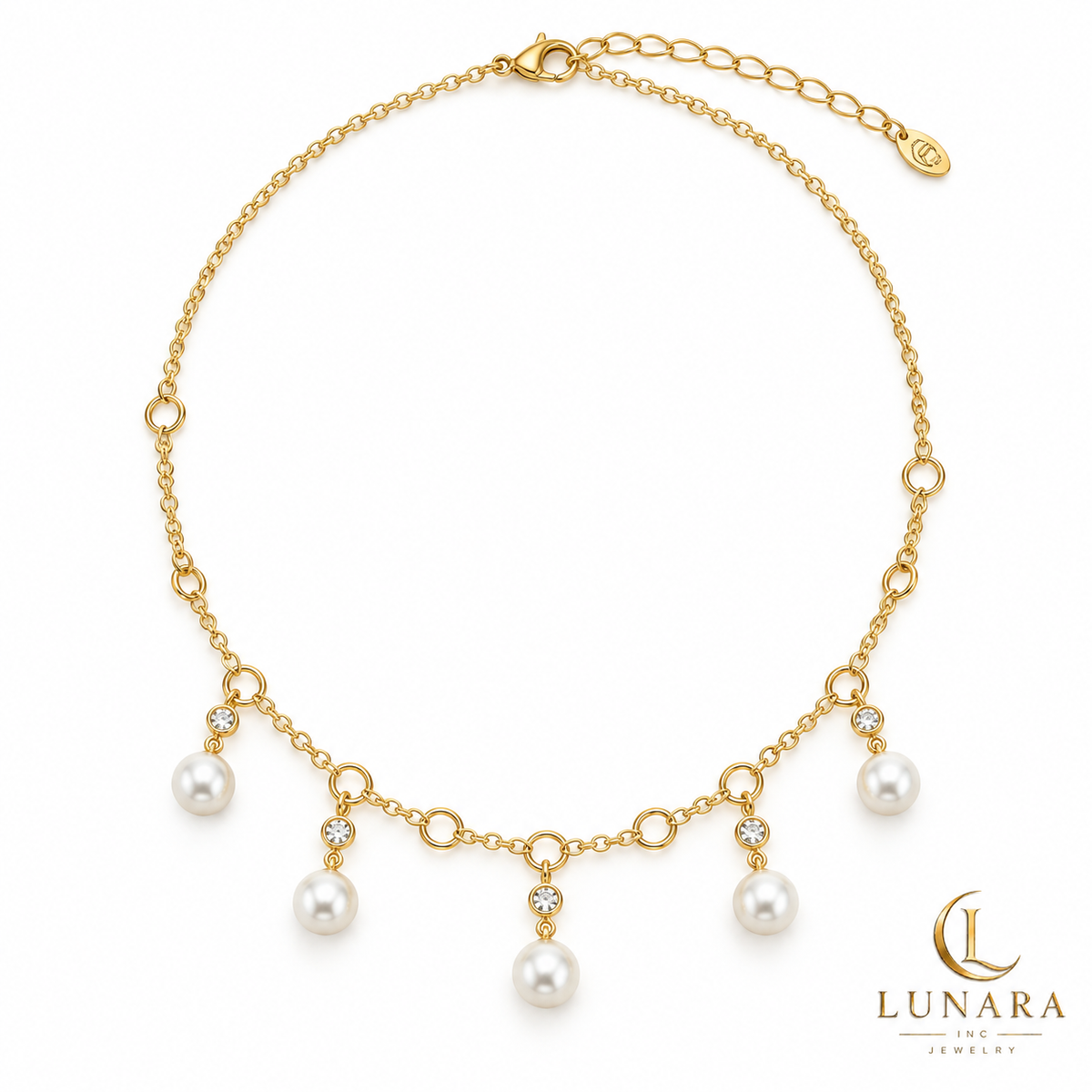 Golden Grace Pearl Choker