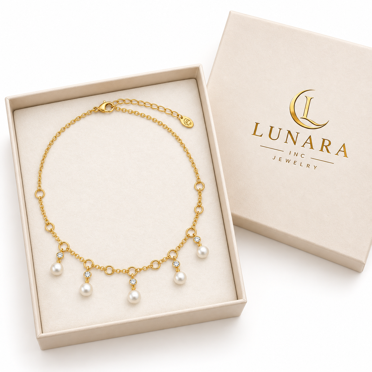 Golden Grace Pearl Choker