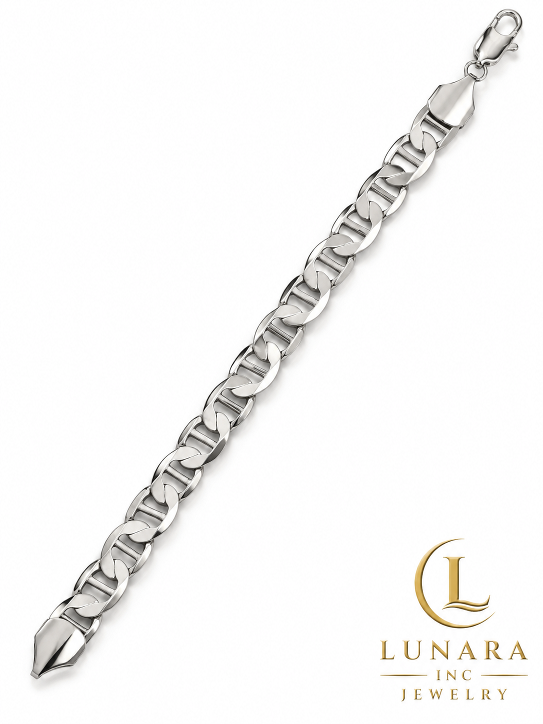 Men’s Silver Open Link Bracelet