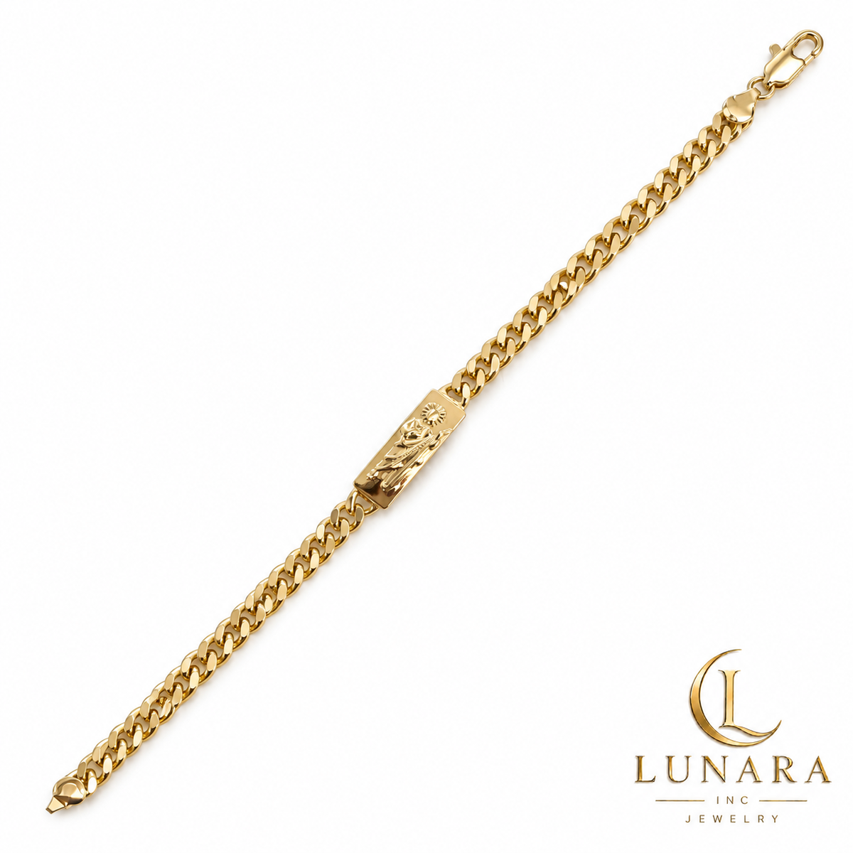 Saint Jude Thaddeus 18K Gold Color Bracelet