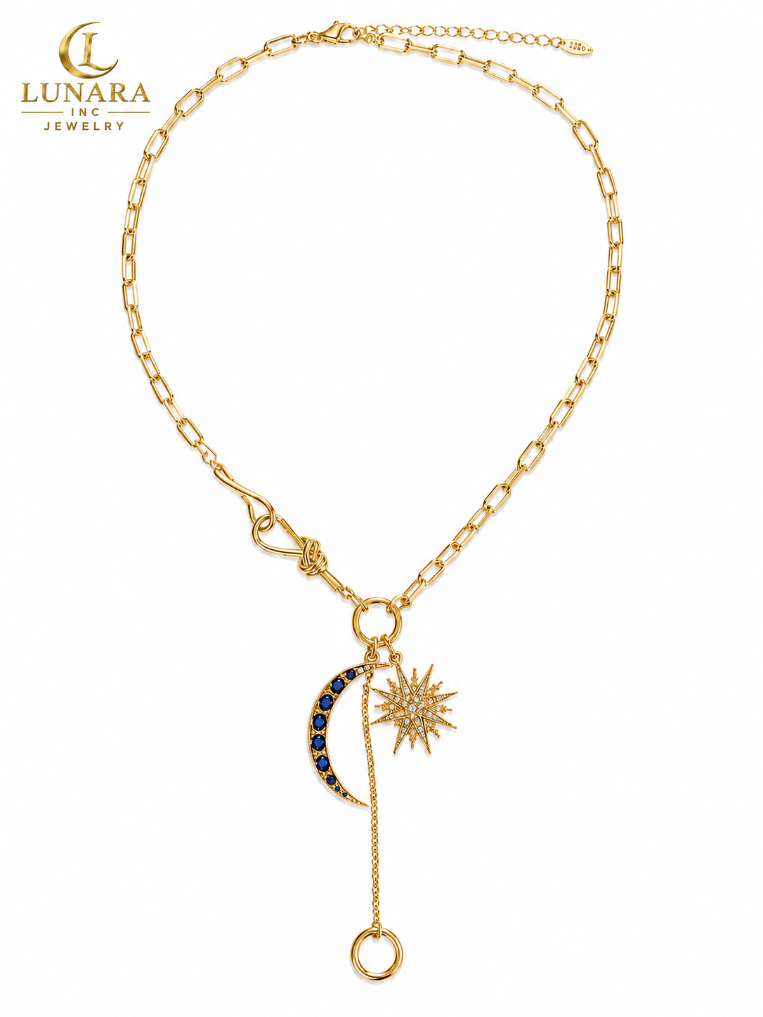 🌙 Lunara Celestial Moon & Star Necklace