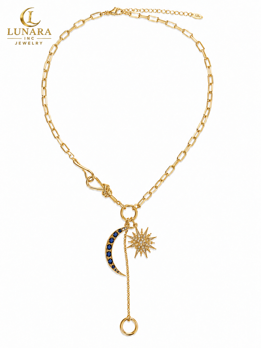 🌙 Lunara Celestial Moon & Star Necklace