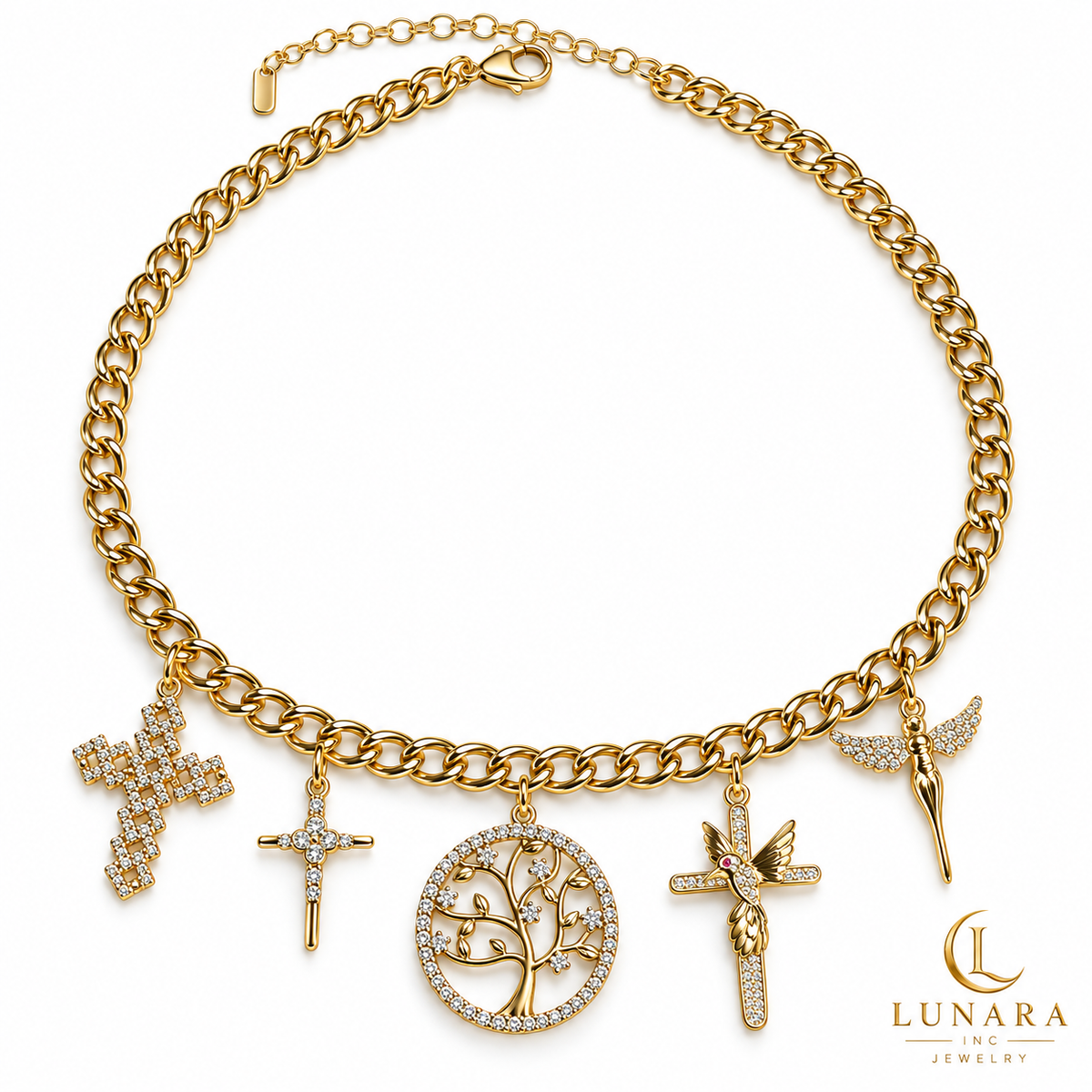 Faith & Tree of Life Charm Necklace