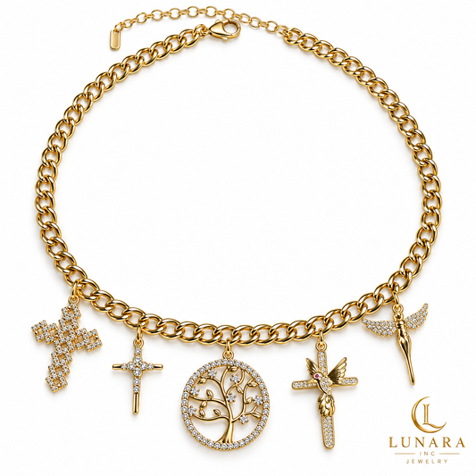 Faith & Tree of Life Charm Necklace