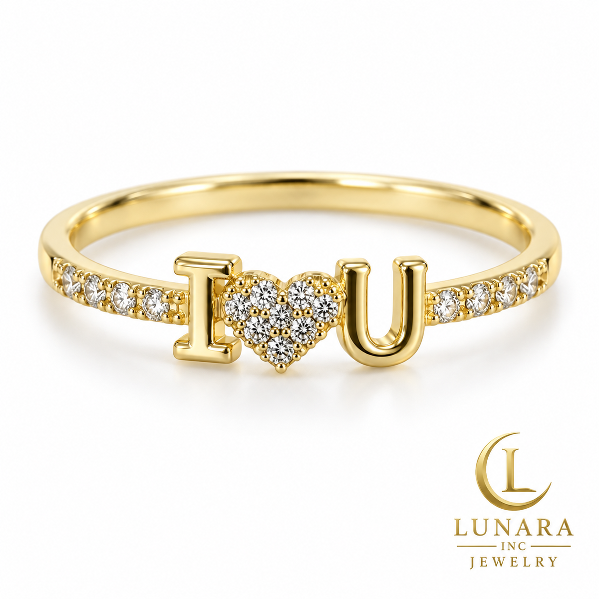 I Love You Sparkle Ring
