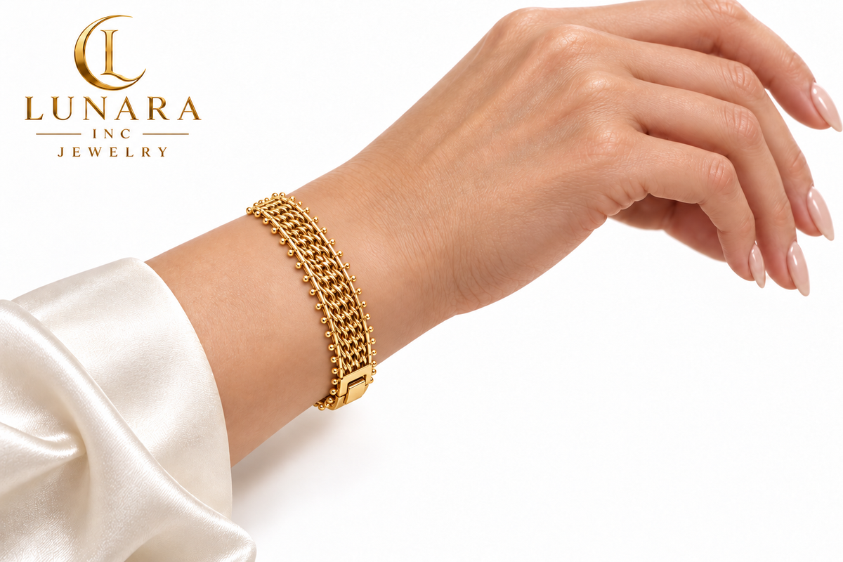 Milanese Mesh Bracelet – Gold
