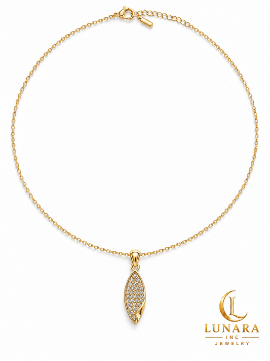Golden Leaf Sparkle Chain