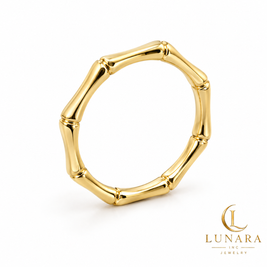 Golden Bamboo Ring