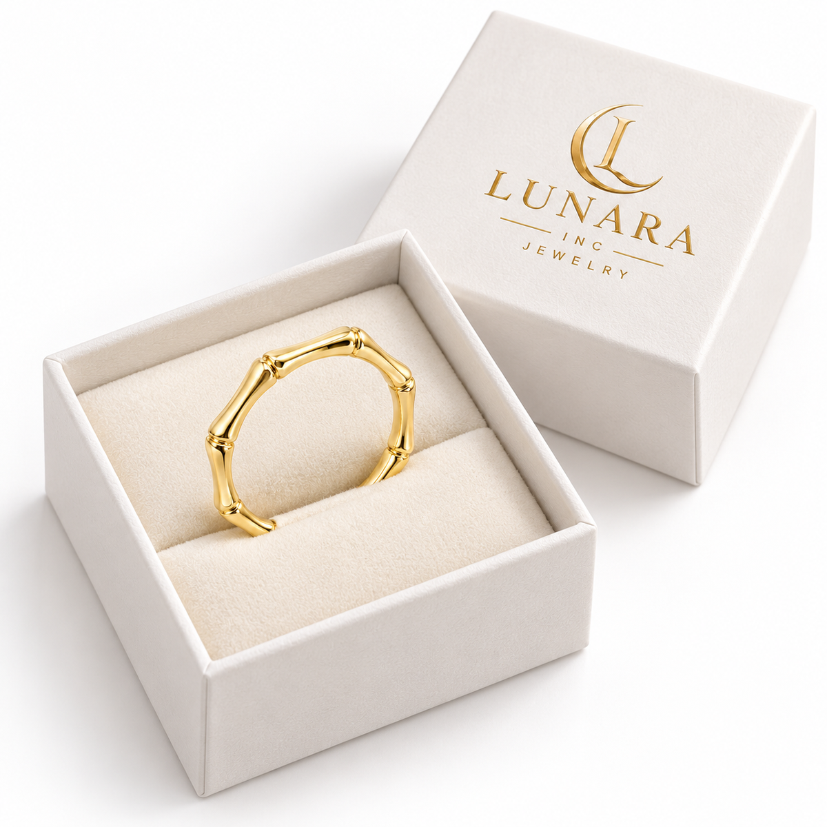 Golden Bamboo Ring