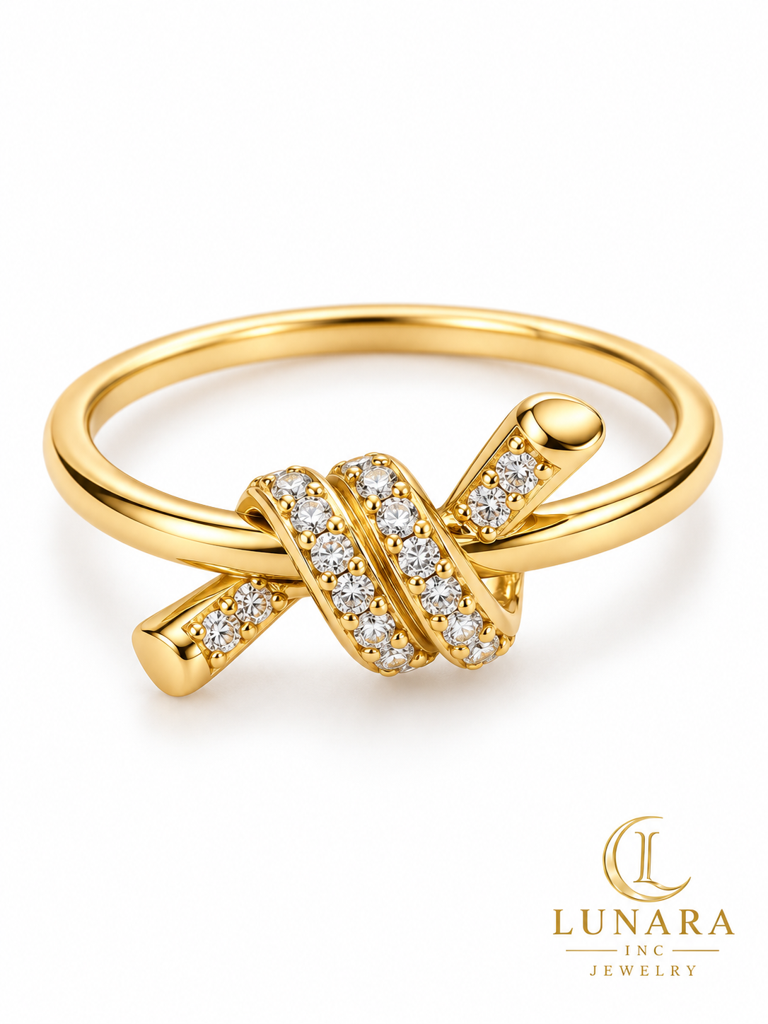 Radiant Double Knot Ring